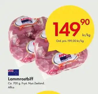 Snabbgross Lammrostbiff Affco erbjuda
