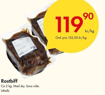 Snabbgross Rostbiff erbjuda