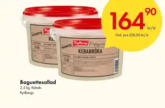 Snabbgross Baguettesallad 2,5 kg. Kebab. Rydbergs erbjuda