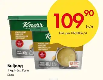 Snabbgross Buljong 1 kg. Höns. Pasta. Knorr erbjuda