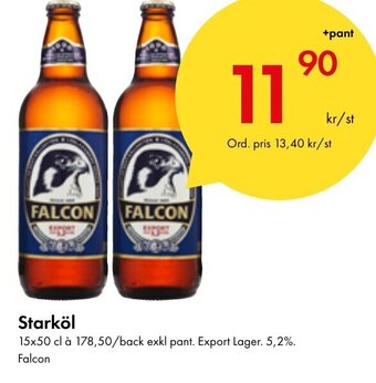 Snabbgross Starköl Falcon erbjuda
