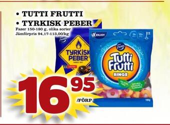 Nya Pulsen Tutti frutti • tyrkisk peber erbjuda