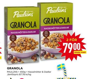 Willys Granola erbjuda