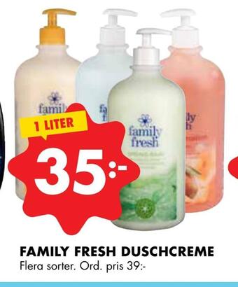 ÖoB Family fresh duschcreme erbjuda