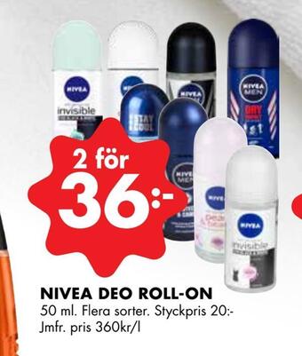 ÖoB Nivea deo roll-on erbjuda