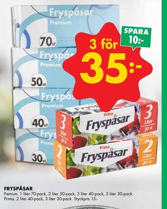 ÖoB Fryspåsar erbjuda
