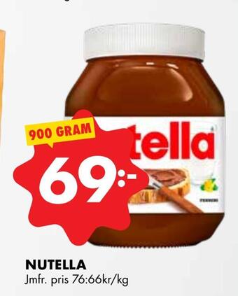 ÖoB Nutella erbjuda
