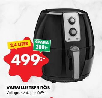 ÖoB Varmluftsfritös erbjuda