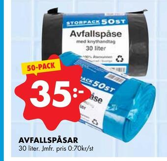 ÖoB Avfallspåsar erbjuda