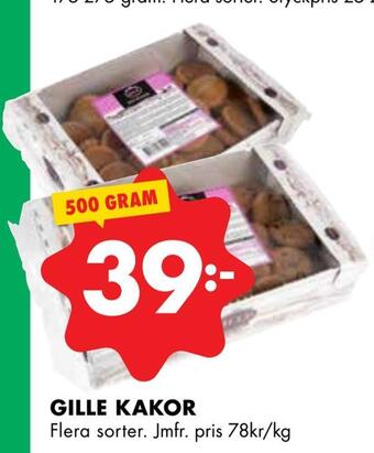 ÖoB Gille kakor erbjuda