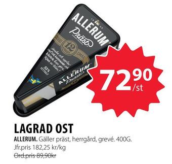 Handlar'n Lagrad ost erbjuda
