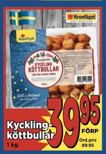 Supergrossen Kycklingköttbullar erbjuda