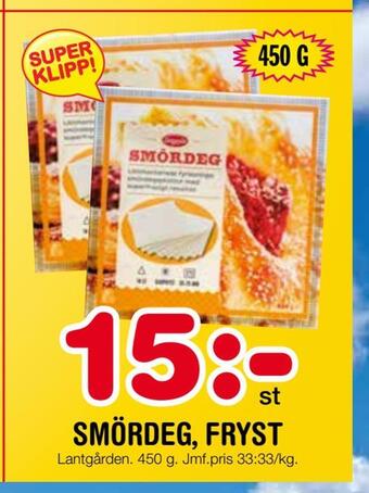 Nya Pulsen Smördeg, fryst erbjuda