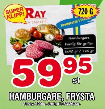 Nya Pulsen Hamburgare, frysta erbjuda