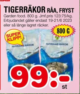 Nya Pulsen Tigerräkor erbjuda