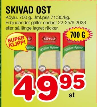 Nya Pulsen Skivad ost erbjuda