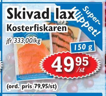 T-jarlen Skivad lax erbjuda