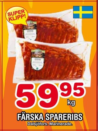 Nya Pulsen Färska spareribs erbjuda