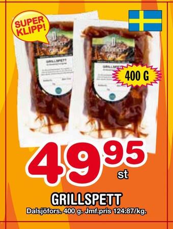 Nya Pulsen Grillspett erbjuda