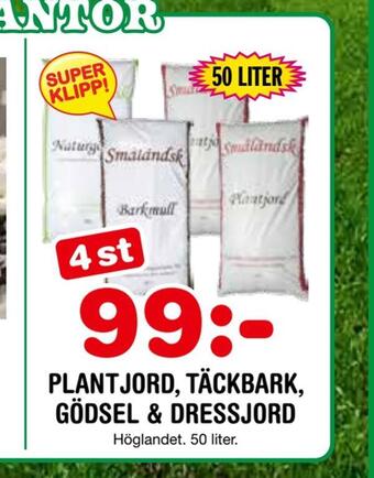 Nya Pulsen Plantjord, täckbark, gödsel & dressjord erbjuda