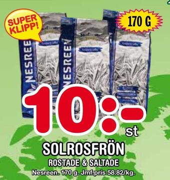 Nya Pulsen Solrosfrön erbjuda
