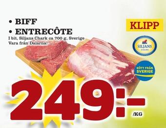 minmatbutik Biff • entrecôte erbjuda