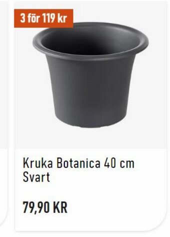 Granngården Kruka Botanica 40 cm Svart erbjuda