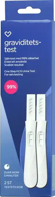 Apotek Hjärtat Hjärtats graviditetstest 2 stickor erbjuda
