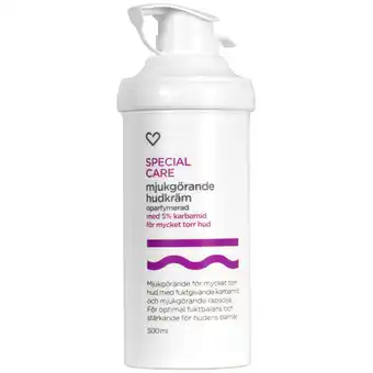 Apotek Hjärtat Hjärtats special care mjukgörande hudkräm 5% karbamid 500 ml erbjuda