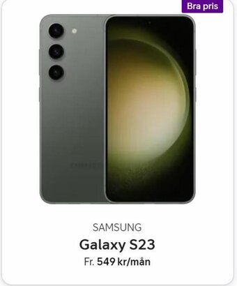 Telia SAMSUNG Galaxy S23 erbjuda