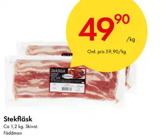 Snabbgross Fåddman Stekfläsk 1,2kg erbjuda