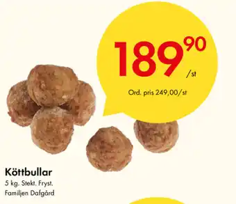 Snabbgross Familjen Dafgård Köttbullar 5kg erbjuda