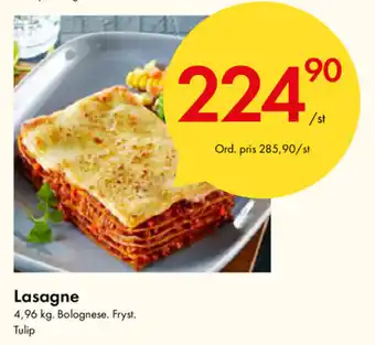 Snabbgross Tulip Lasagne 4,96kg erbjuda