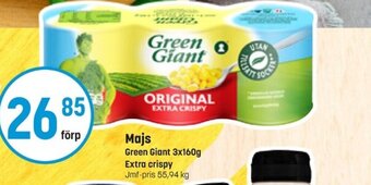Eurocash Majs Green Giant 3x160g Extra crispy erbjuda