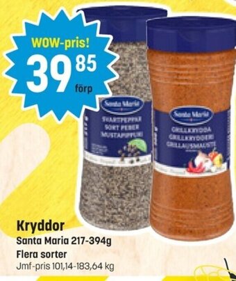 Eurocash Kryddor Santa Maria erbjuda