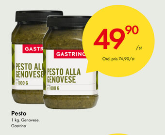 Snabbgross Gastrino Pesto 1kg erbjuda