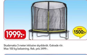 Bo Ohlsson Intex studsmatta/trampolin erbjuda