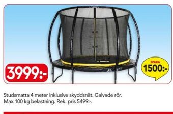 Bo Ohlsson Intex studsmatta/trampolin erbjuda