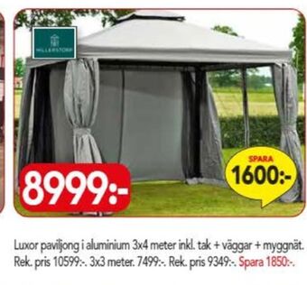 Bo Ohlsson Hillerstorp paviljong erbjuda