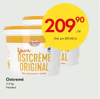 Snabbgross Président Ostcremé 3,2kg erbjuda