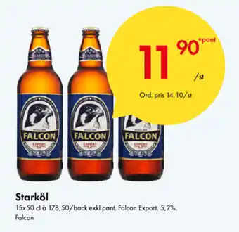Snabbgross Falcon Starköl 15x50cl erbjuda
