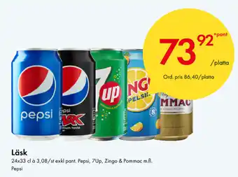 Snabbgross Pepsi Läsk 24x33cl erbjuda