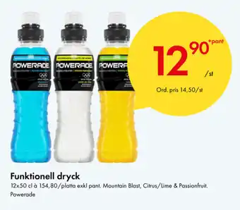 Snabbgross Powerade Funktionell dryck 12x50cl erbjuda