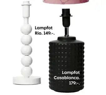 Rusta Lampfot Casablanca erbjuda