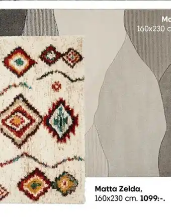 Rusta Zelda Matta 160x230cm erbjuda
