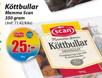 Extra Mjällby Stormarknad Köttbullar Mamma Scan erbjuda