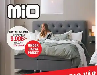 Mio Kontinentalsäng miami west erbjuda