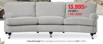Mio 3-sits soffa svängd erbjuda