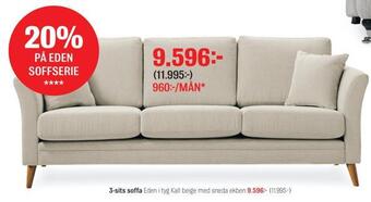 Mio 3-sits soffa erbjuda
