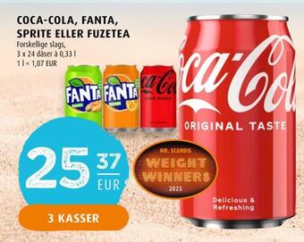 Scandinavian Park Coca-cola, fanta, sprite eller fuzetea erbjuda